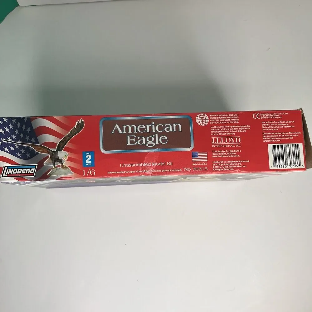 Lindberg American Eagle 1/6 Scale Model Kit #70315 - 12